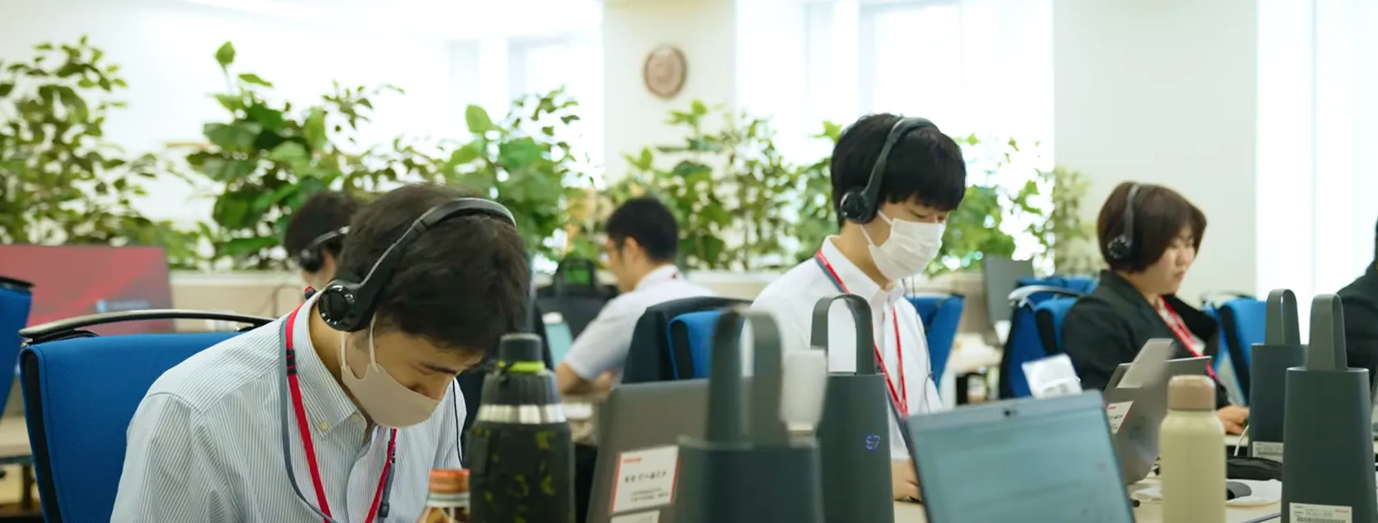 社員が安心して働いている様子